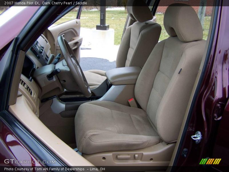 Dark Cherry Pearl / Saddle 2007 Honda Pilot EX