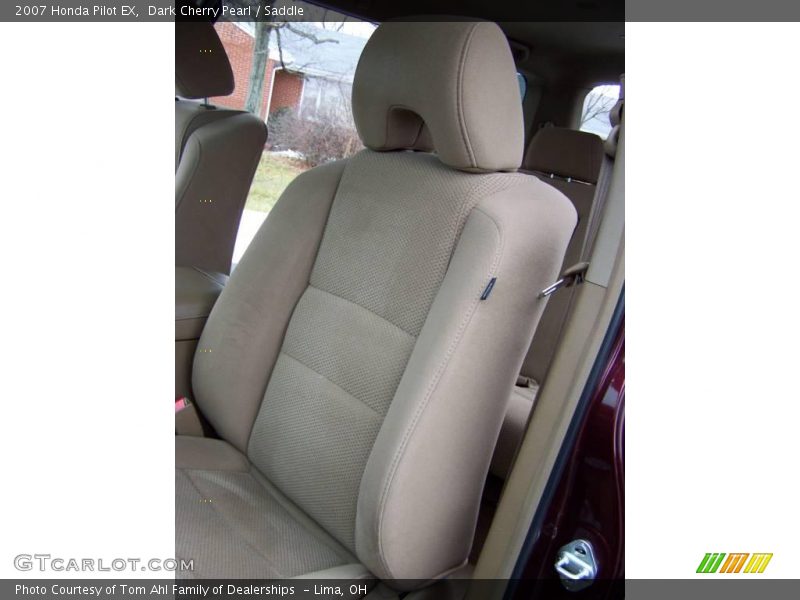 Dark Cherry Pearl / Saddle 2007 Honda Pilot EX