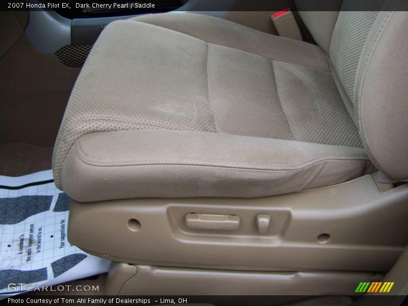Dark Cherry Pearl / Saddle 2007 Honda Pilot EX