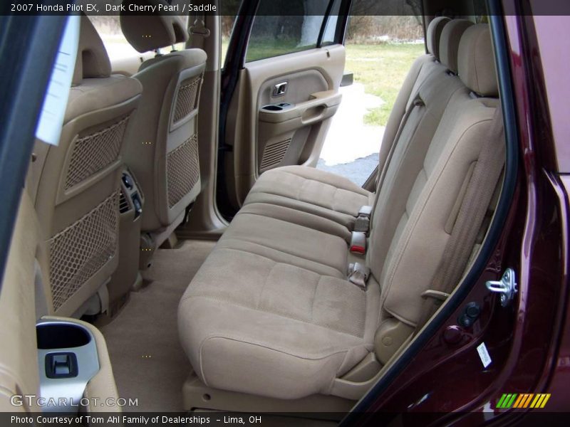 Dark Cherry Pearl / Saddle 2007 Honda Pilot EX