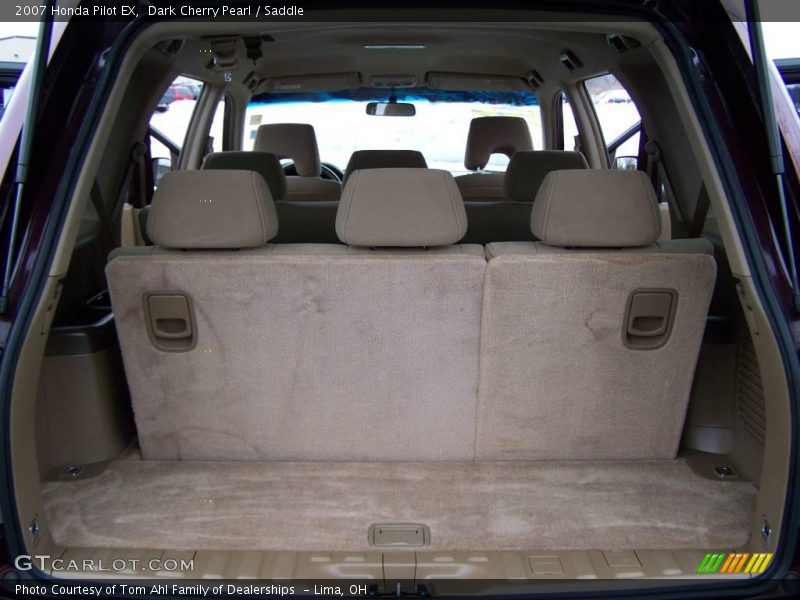 Dark Cherry Pearl / Saddle 2007 Honda Pilot EX