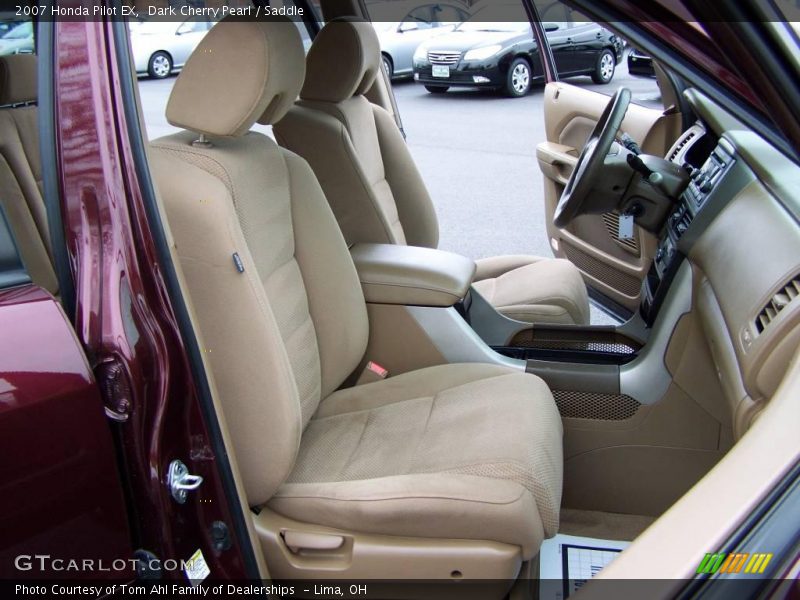 Dark Cherry Pearl / Saddle 2007 Honda Pilot EX