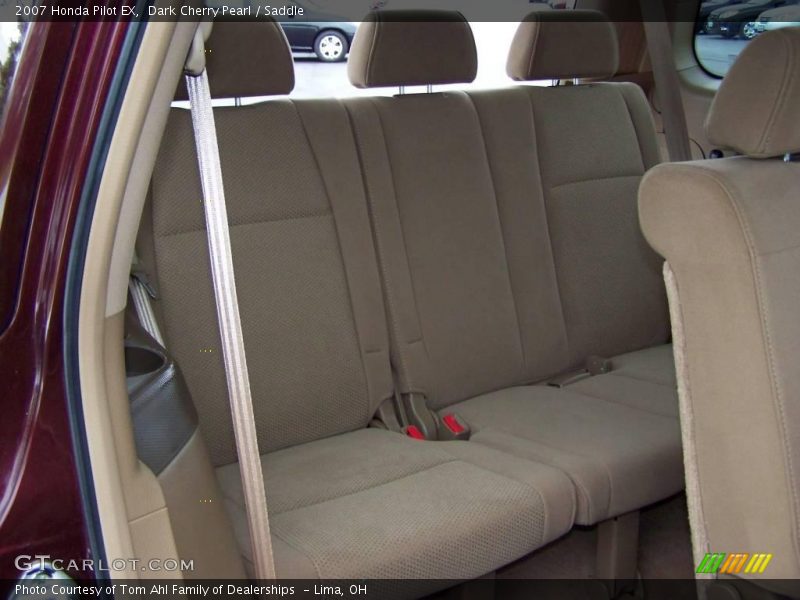 Dark Cherry Pearl / Saddle 2007 Honda Pilot EX