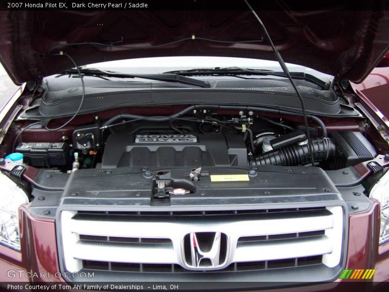 Dark Cherry Pearl / Saddle 2007 Honda Pilot EX