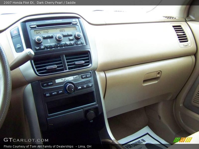 Dark Cherry Pearl / Saddle 2007 Honda Pilot EX