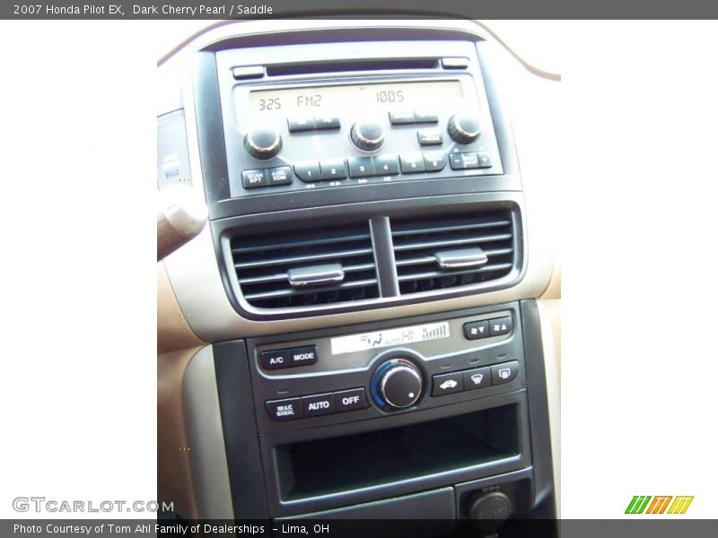 Dark Cherry Pearl / Saddle 2007 Honda Pilot EX