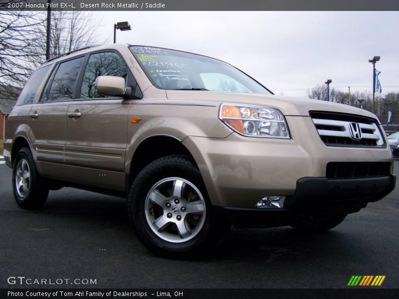 Desert Rock Metallic / Saddle 2007 Honda Pilot EX-L