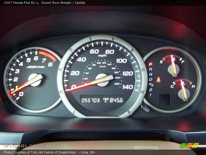 Desert Rock Metallic / Saddle 2007 Honda Pilot EX-L