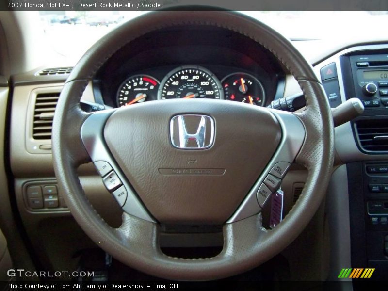 Desert Rock Metallic / Saddle 2007 Honda Pilot EX-L