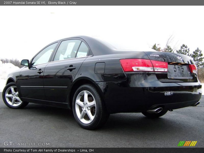Ebony Black / Gray 2007 Hyundai Sonata SE V6