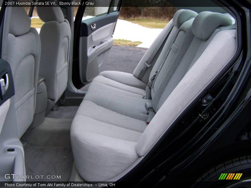 Ebony Black / Gray 2007 Hyundai Sonata SE V6