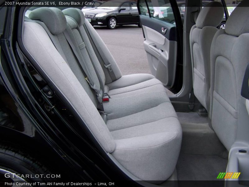 Ebony Black / Gray 2007 Hyundai Sonata SE V6