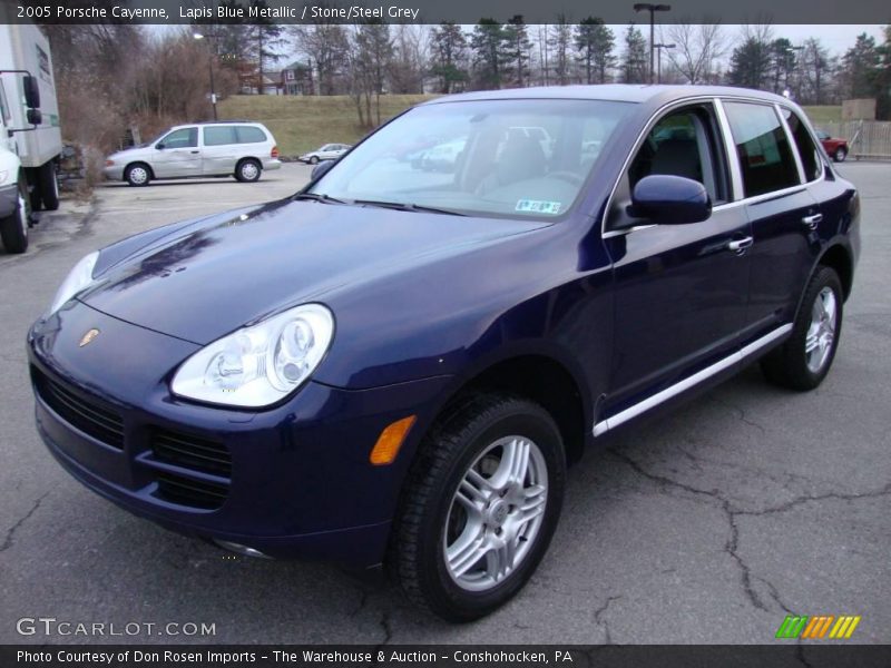 Lapis Blue Metallic / Stone/Steel Grey 2005 Porsche Cayenne