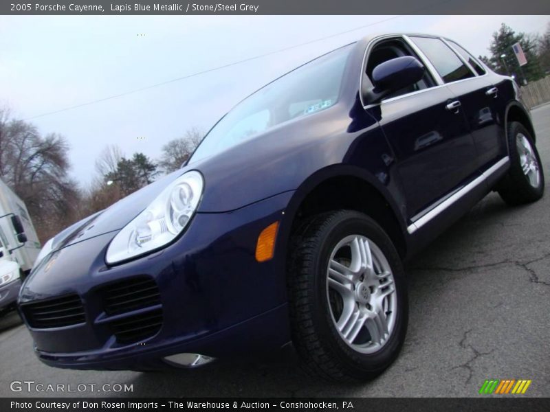 Lapis Blue Metallic / Stone/Steel Grey 2005 Porsche Cayenne