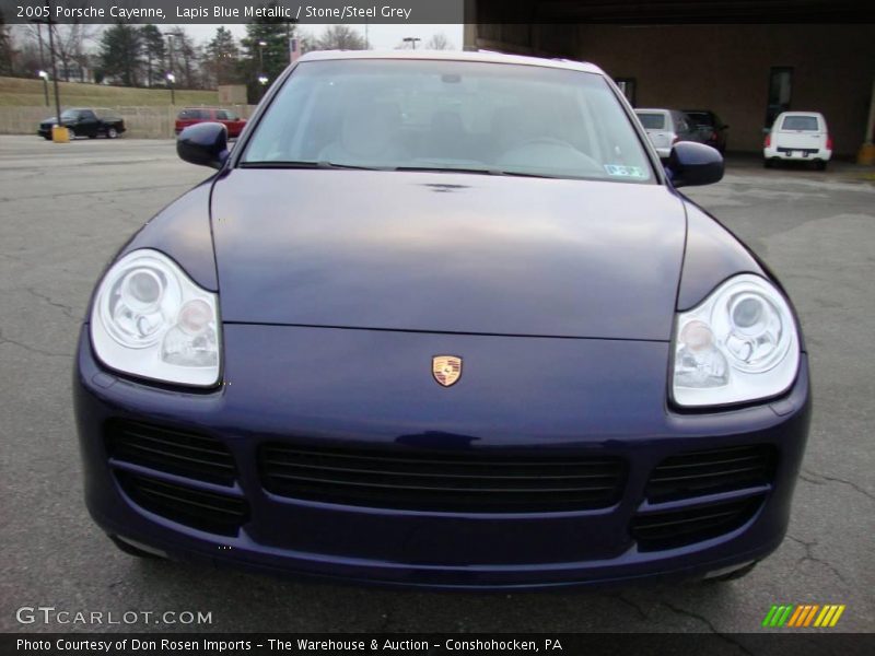 Lapis Blue Metallic / Stone/Steel Grey 2005 Porsche Cayenne