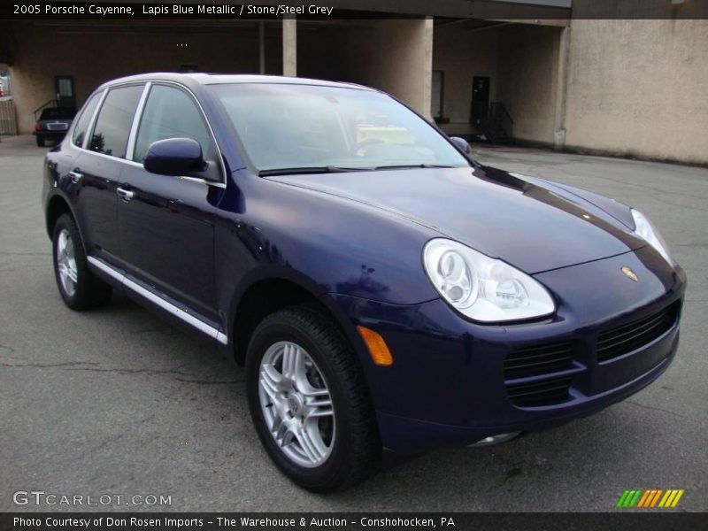 Lapis Blue Metallic / Stone/Steel Grey 2005 Porsche Cayenne