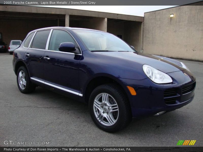 Lapis Blue Metallic / Stone/Steel Grey 2005 Porsche Cayenne