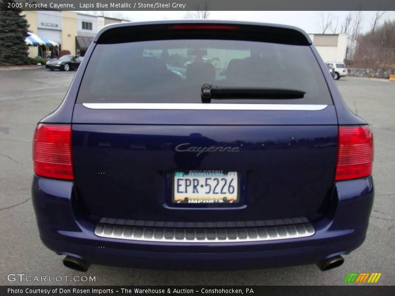 Lapis Blue Metallic / Stone/Steel Grey 2005 Porsche Cayenne