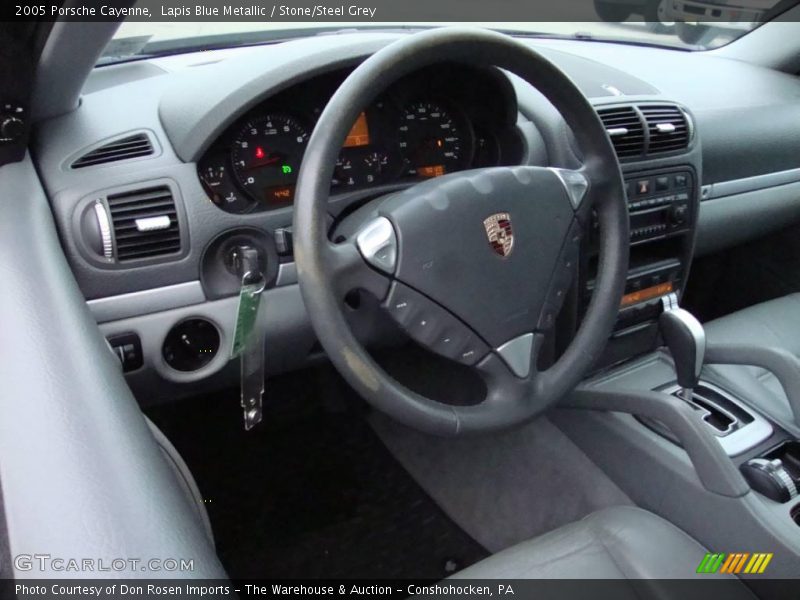 Lapis Blue Metallic / Stone/Steel Grey 2005 Porsche Cayenne