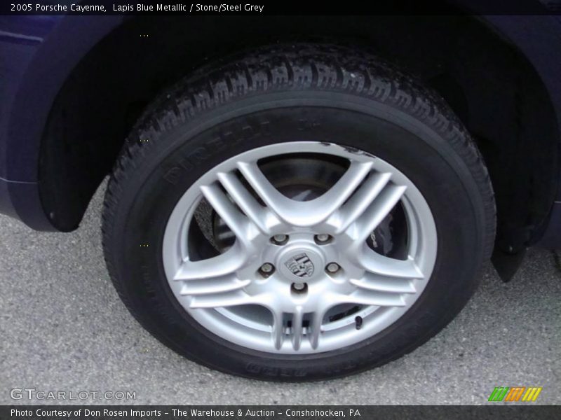 Lapis Blue Metallic / Stone/Steel Grey 2005 Porsche Cayenne