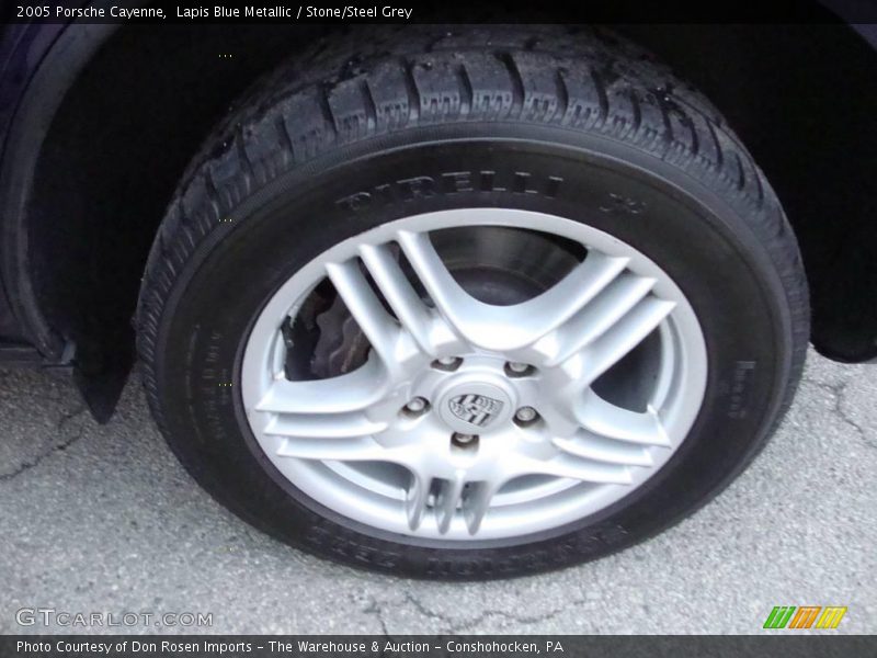 Lapis Blue Metallic / Stone/Steel Grey 2005 Porsche Cayenne