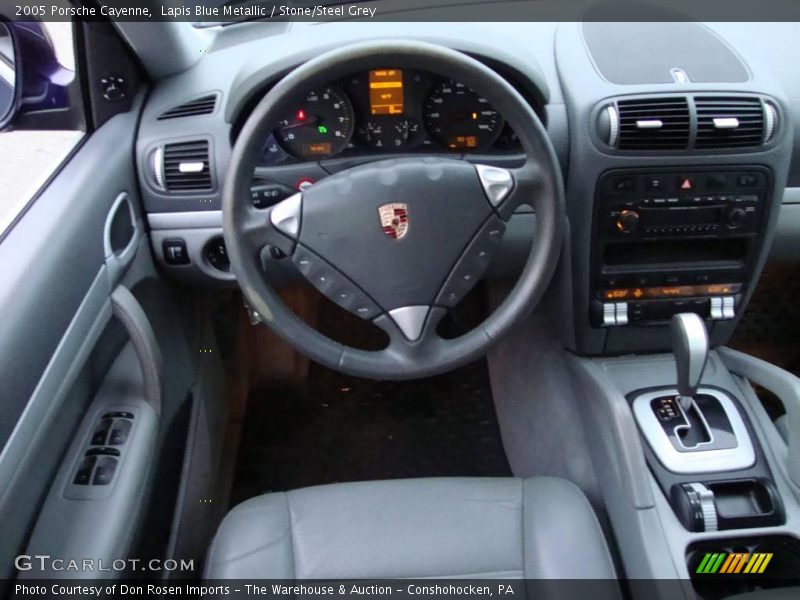 Lapis Blue Metallic / Stone/Steel Grey 2005 Porsche Cayenne