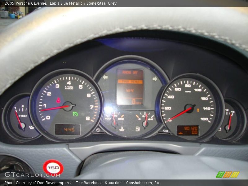 Lapis Blue Metallic / Stone/Steel Grey 2005 Porsche Cayenne
