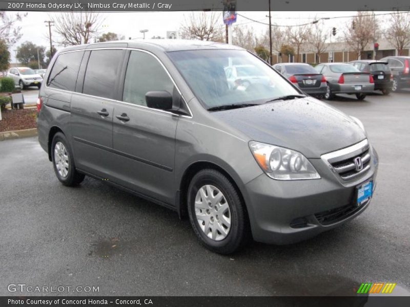 Nimbus Gray Metallic / Gray 2007 Honda Odyssey LX