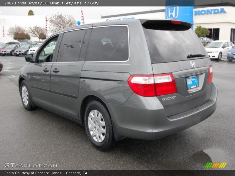 Nimbus Gray Metallic / Gray 2007 Honda Odyssey LX