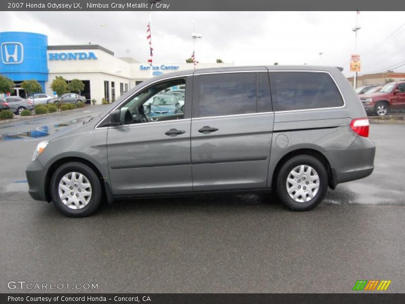 Nimbus Gray Metallic / Gray 2007 Honda Odyssey LX