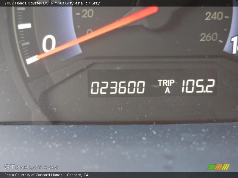 Nimbus Gray Metallic / Gray 2007 Honda Odyssey LX