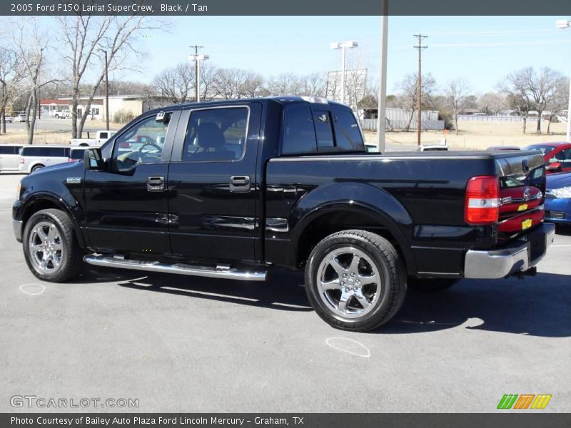 Black / Tan 2005 Ford F150 Lariat SuperCrew