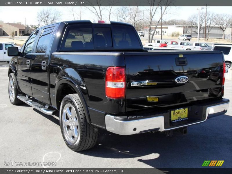 Black / Tan 2005 Ford F150 Lariat SuperCrew
