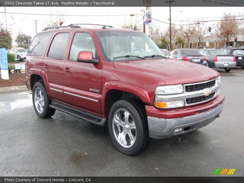 Redfire Metallic / Tan/Neutral 2003 Chevrolet Tahoe LT 4x4