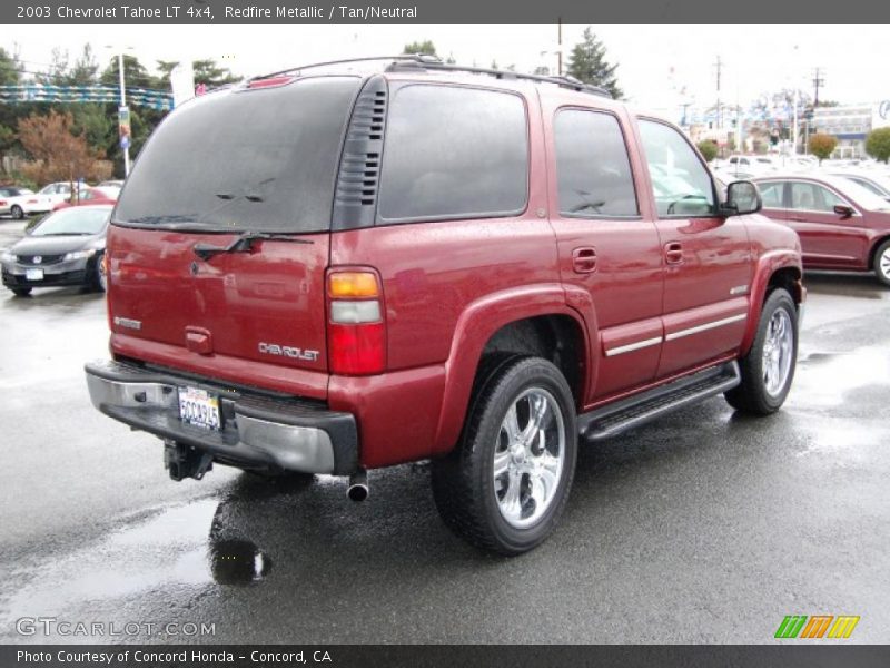 Redfire Metallic / Tan/Neutral 2003 Chevrolet Tahoe LT 4x4