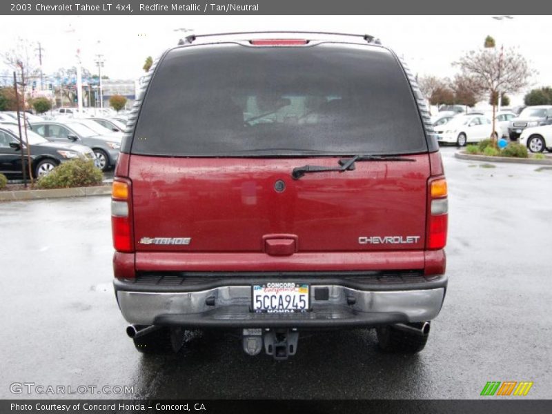 Redfire Metallic / Tan/Neutral 2003 Chevrolet Tahoe LT 4x4