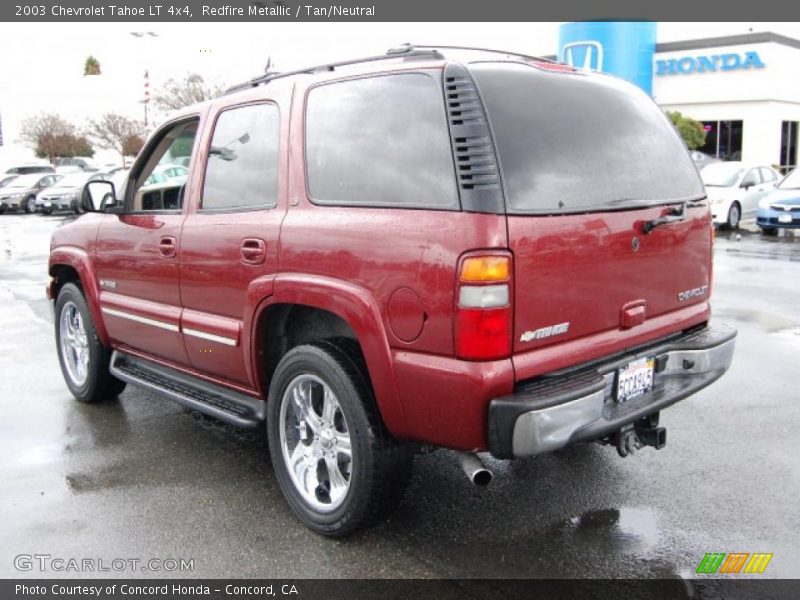 Redfire Metallic / Tan/Neutral 2003 Chevrolet Tahoe LT 4x4