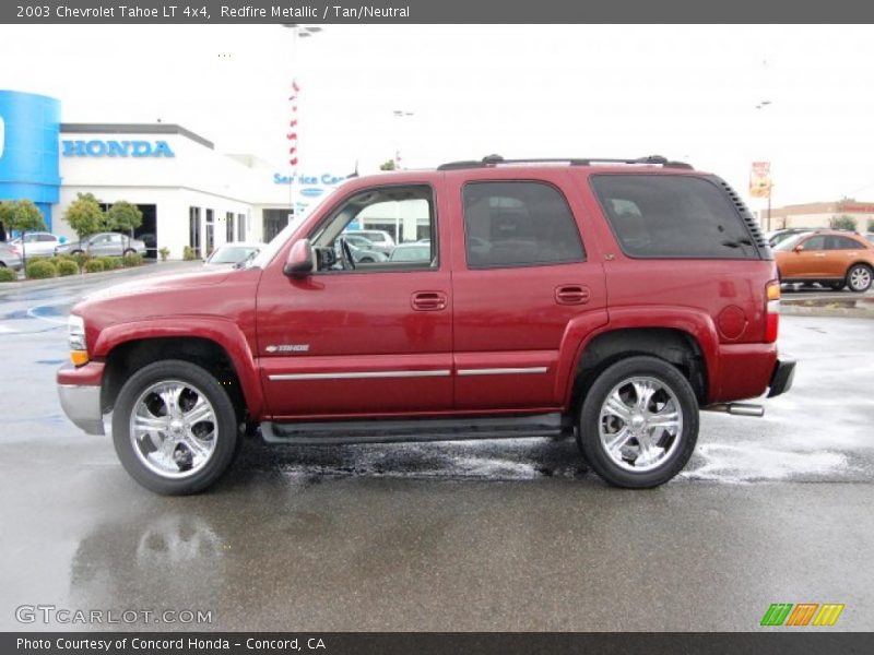 Redfire Metallic / Tan/Neutral 2003 Chevrolet Tahoe LT 4x4