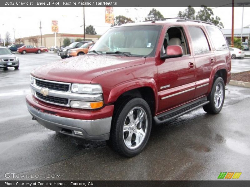 Redfire Metallic / Tan/Neutral 2003 Chevrolet Tahoe LT 4x4