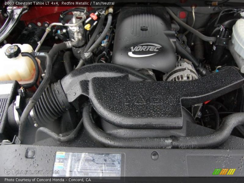 Redfire Metallic / Tan/Neutral 2003 Chevrolet Tahoe LT 4x4