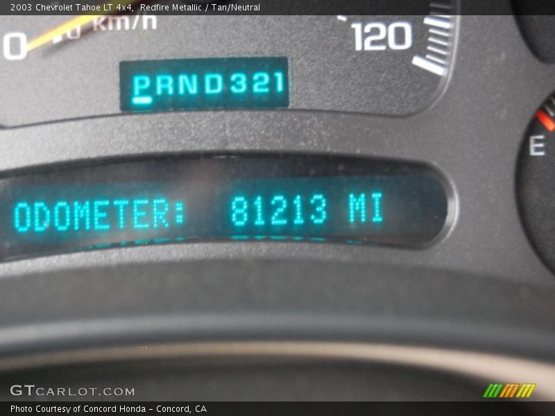 Redfire Metallic / Tan/Neutral 2003 Chevrolet Tahoe LT 4x4
