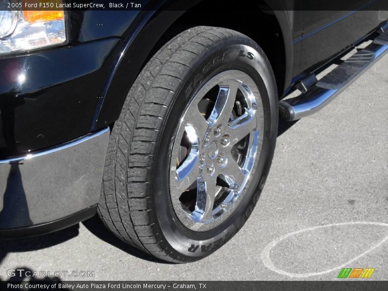 Black / Tan 2005 Ford F150 Lariat SuperCrew