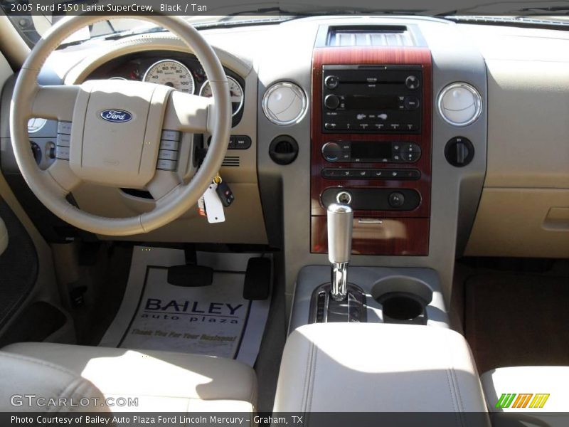 Black / Tan 2005 Ford F150 Lariat SuperCrew