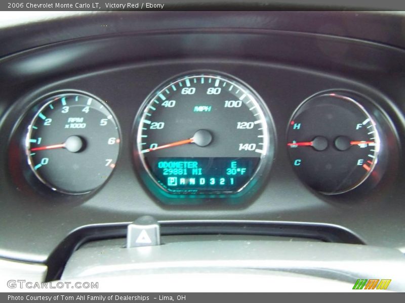 Victory Red / Ebony 2006 Chevrolet Monte Carlo LT