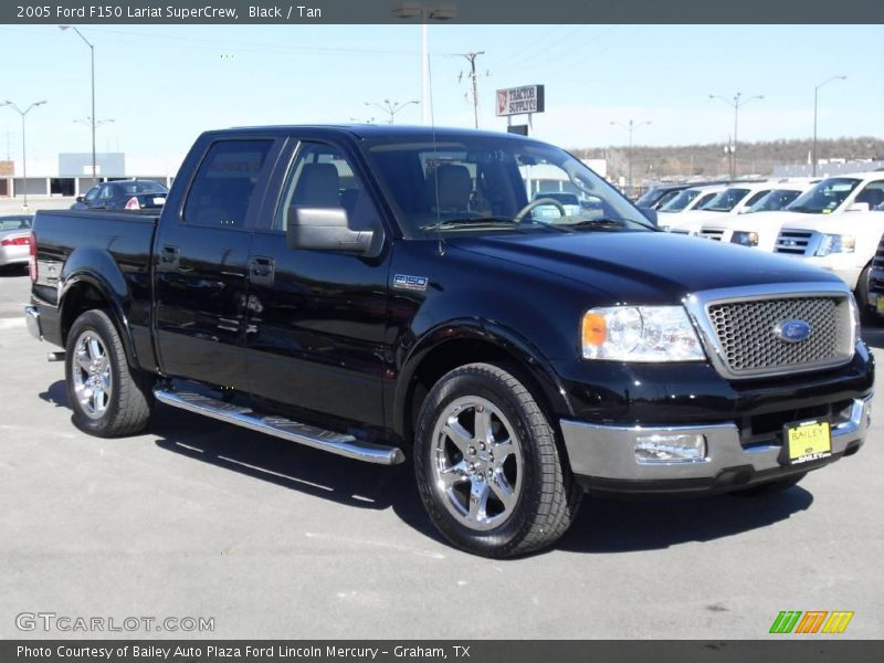 Black / Tan 2005 Ford F150 Lariat SuperCrew
