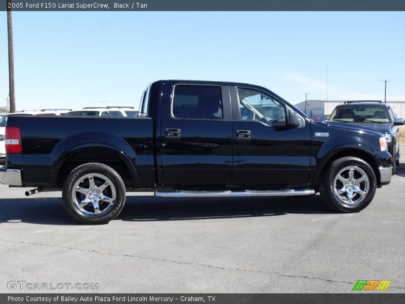 Black / Tan 2005 Ford F150 Lariat SuperCrew