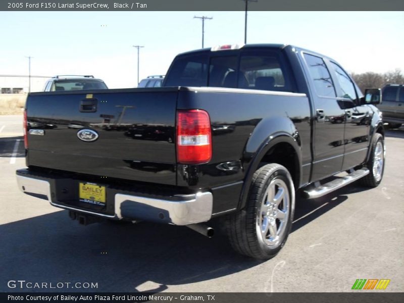Black / Tan 2005 Ford F150 Lariat SuperCrew