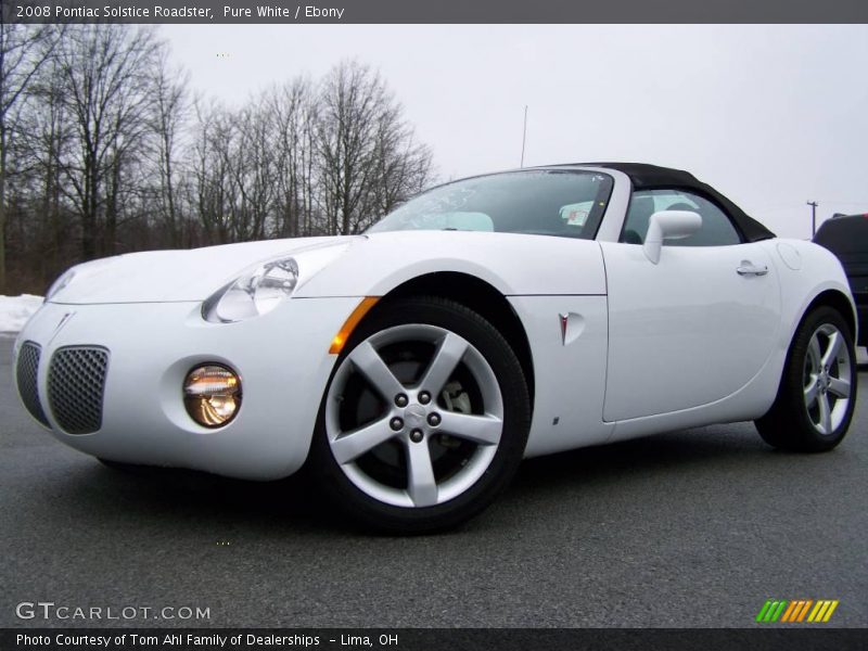 Pure White / Ebony 2008 Pontiac Solstice Roadster
