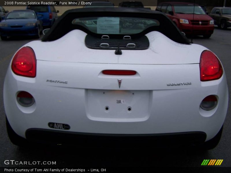 Pure White / Ebony 2008 Pontiac Solstice Roadster