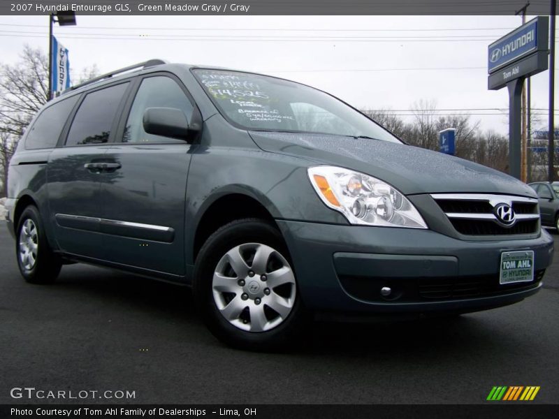 Green Meadow Gray / Gray 2007 Hyundai Entourage GLS